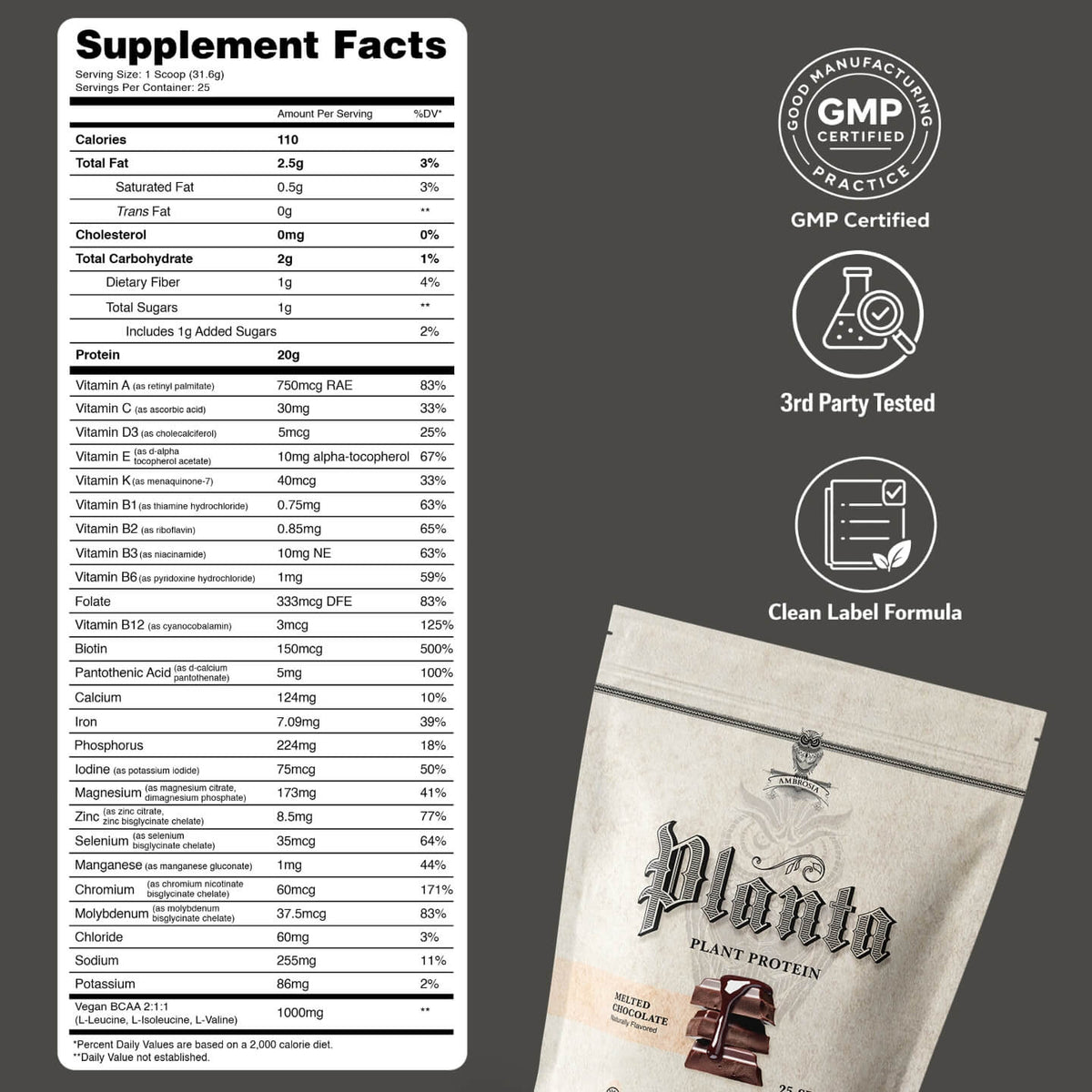 Planta® - Premium Plant Protein (25 Servings)