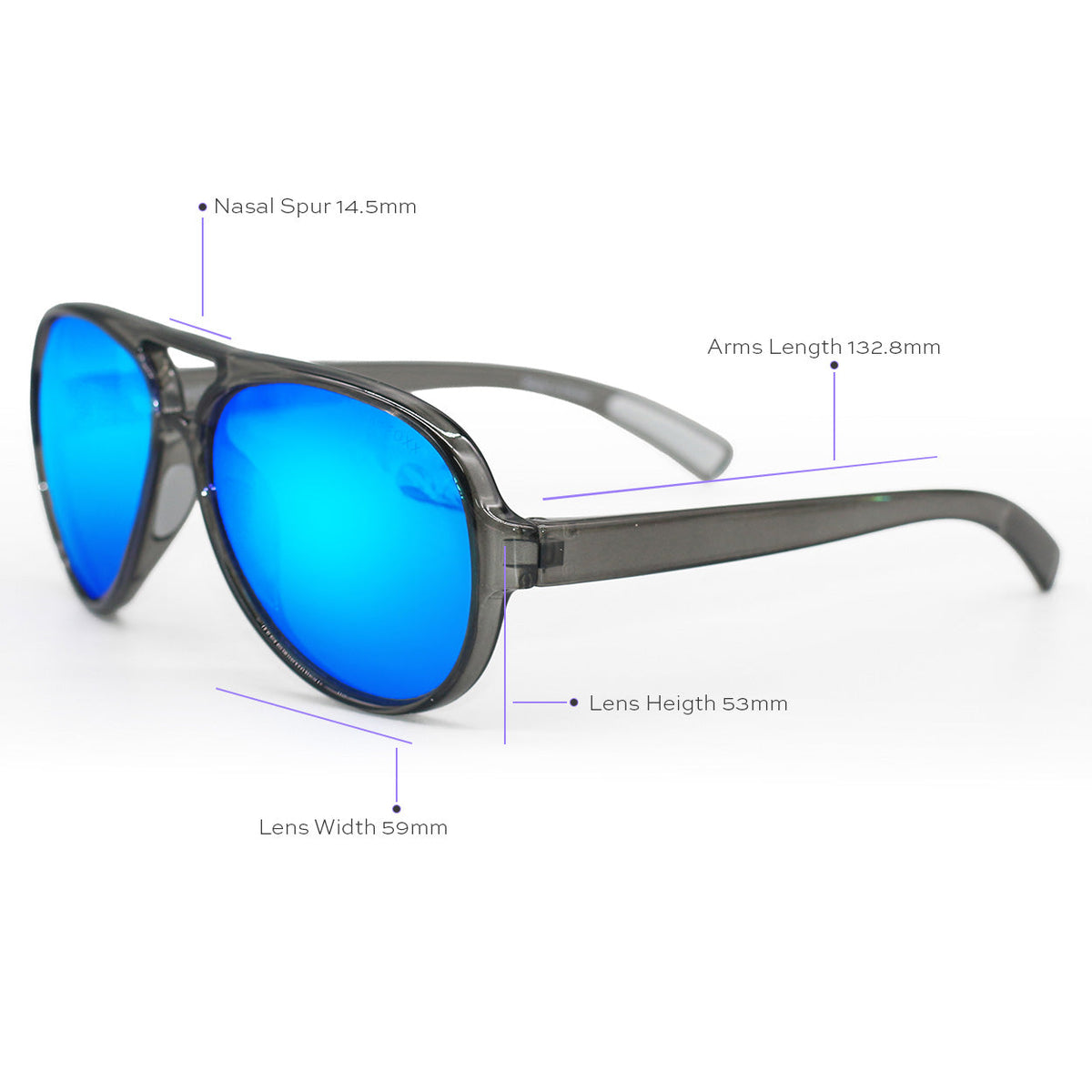 Poseidon Mirrored Blue