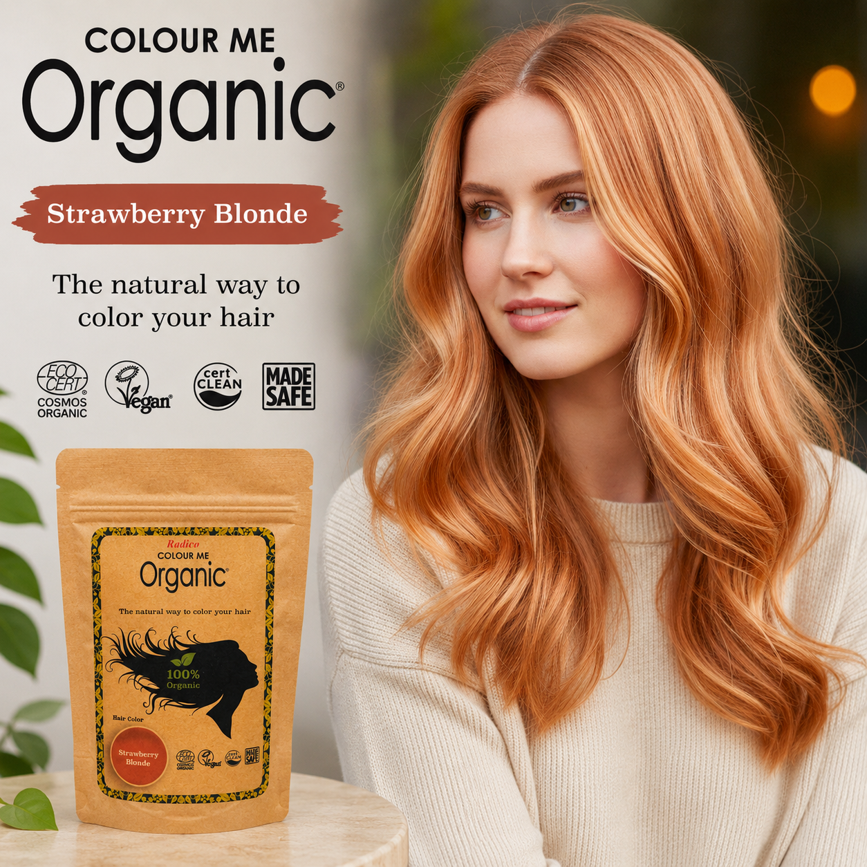Rubio fresa - Coloración orgánica del cabello