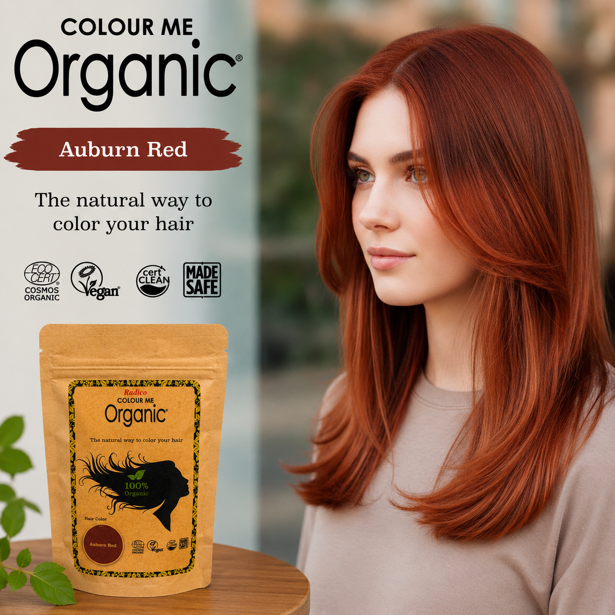 Rojo castaño rojizo - Coloración orgánica para el cabello