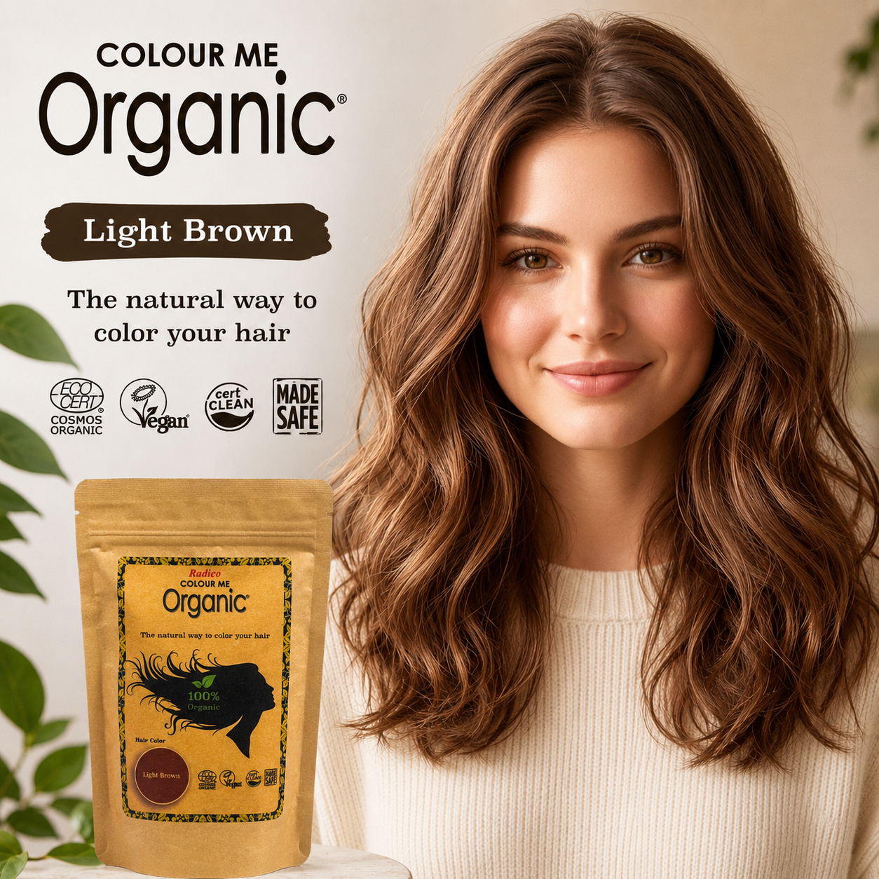 Castaño claro - Coloración orgánica del cabello