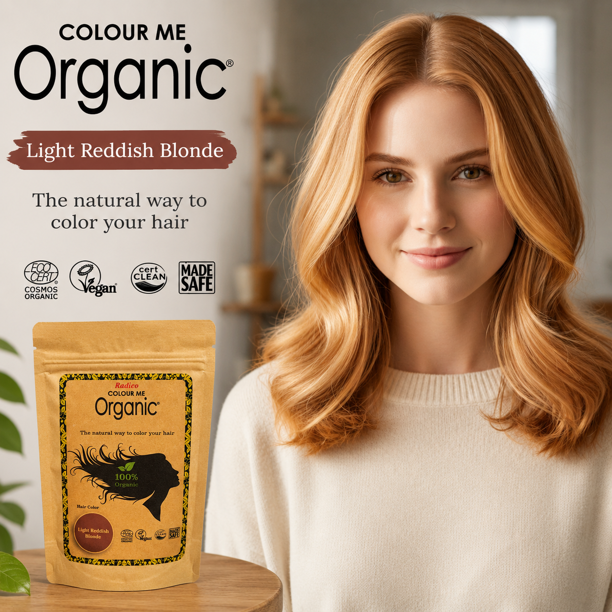 Light Reddish Blonde - Organic Hair Color