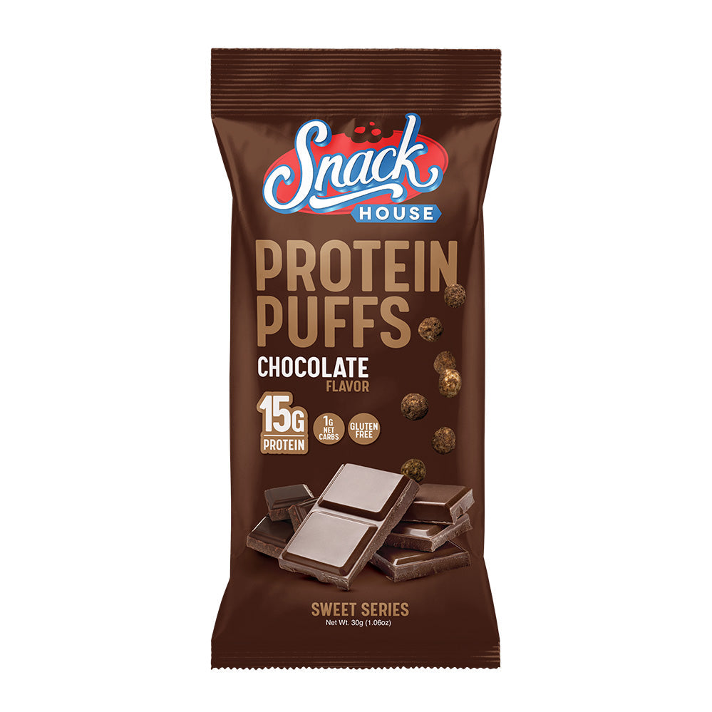 Bocadillos proteicos de chocolate - Porción individual - Caja de 8 