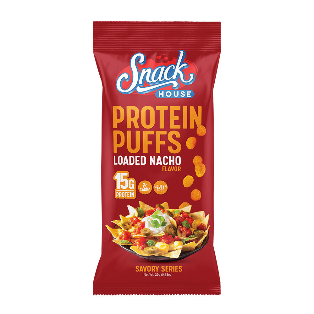 Nachos de proteína rellenos (porción individual) - Caja de 8 unidades