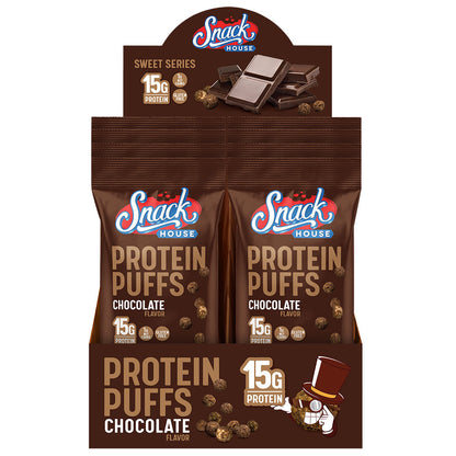 Bocadillos proteicos de chocolate - Porción individual - Caja de 8 