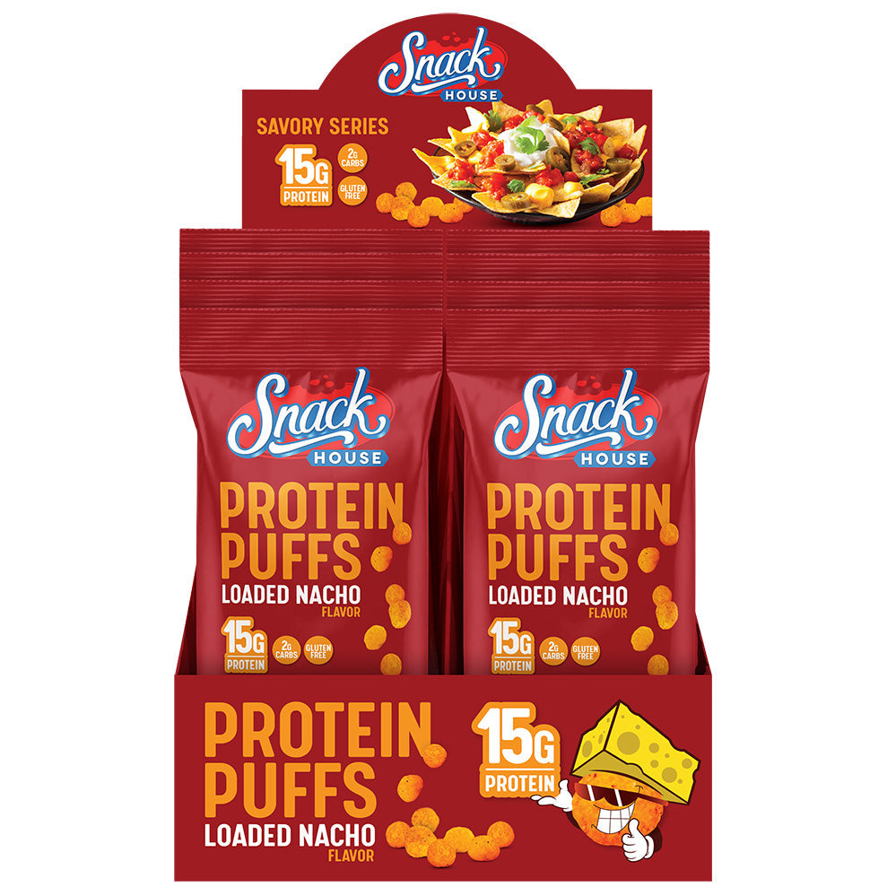 Nachos de proteína rellenos (porción individual) - Caja de 8 unidades