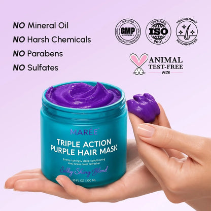 Purple Mask for Blonde Hair