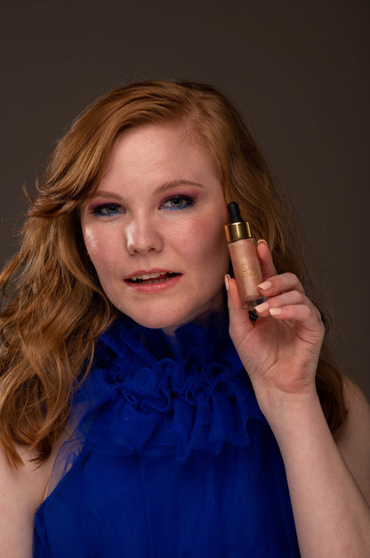Sunkissed Bronzer & Glow Drops – Filtre liquide de teint, éclat rosé et lumineux
