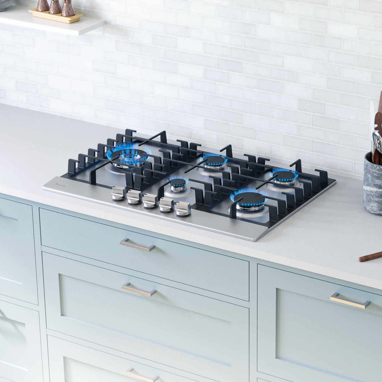 Rangaire 30" Gas Cooktop 5 Burners Stainless Steel RCG301S