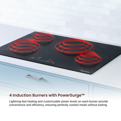 Rangaire 30" Induction Cooktop 4 Burners RCI301S