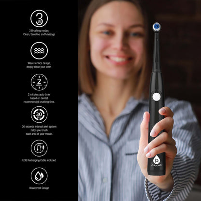 USB Rechargeable Electric Rotary Toothbrush