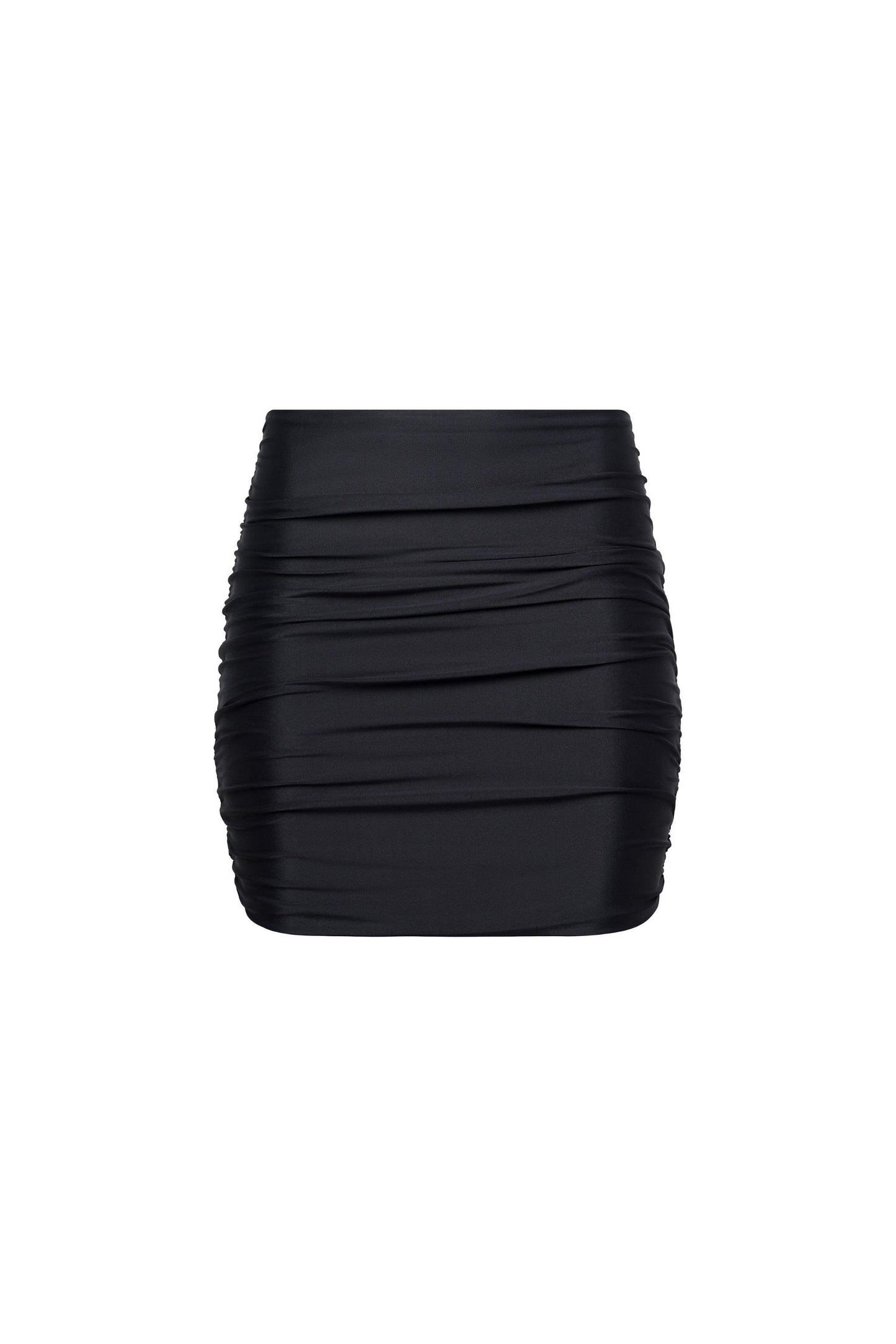 Rio Ruched Mini Skirt Black