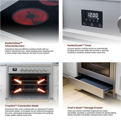 Rangaire 36" Electric Range Convection Oven Freestanding Stainless Steel RRE361TS