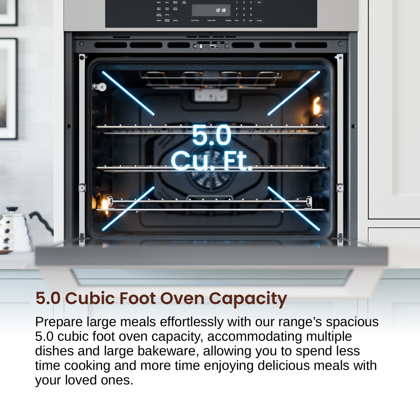 Rangaire 30" Double Electric Wall Oven Self-cleaning Air Fry True Convection Stainless Steel RWOD301GS