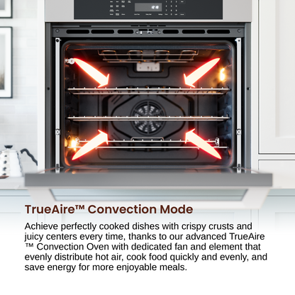 Rangaire 30" Double Electric Wall Oven Self-cleaning Air Fry True Convection Stainless Steel RWOD301GS