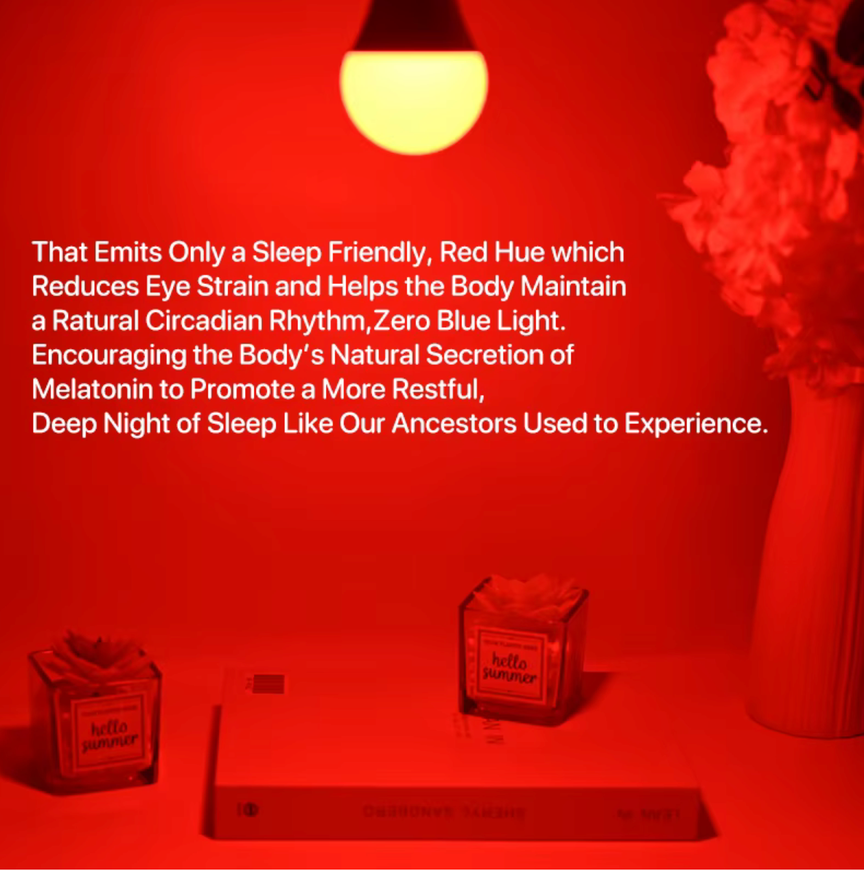 Lightbulb Circadian Friendly - Red