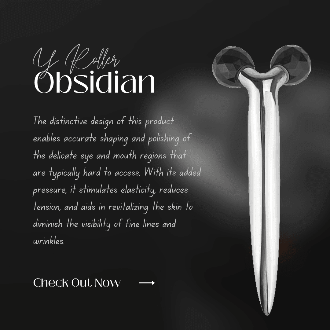 ZAQ Black Obsidian Y Facial Roller