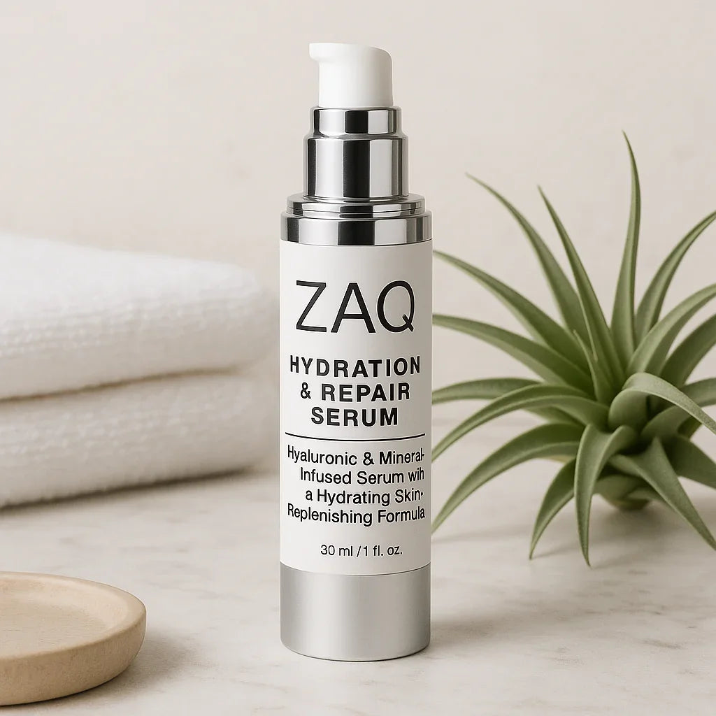 ZAQ Hydration & Repair Serum – Hyaluronic & Mineral-Infused Formula for Skin Replenishment