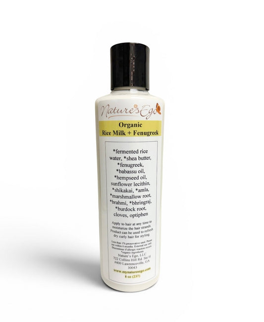 Organic Rice Milk + Fenugreek (fermented rice water, rice milk, moisturizer)