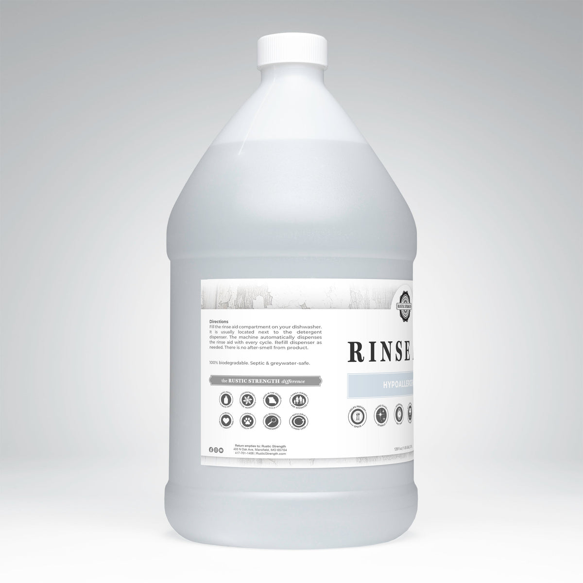 Rinse Aid for Automatic Dishwashers | Unscented