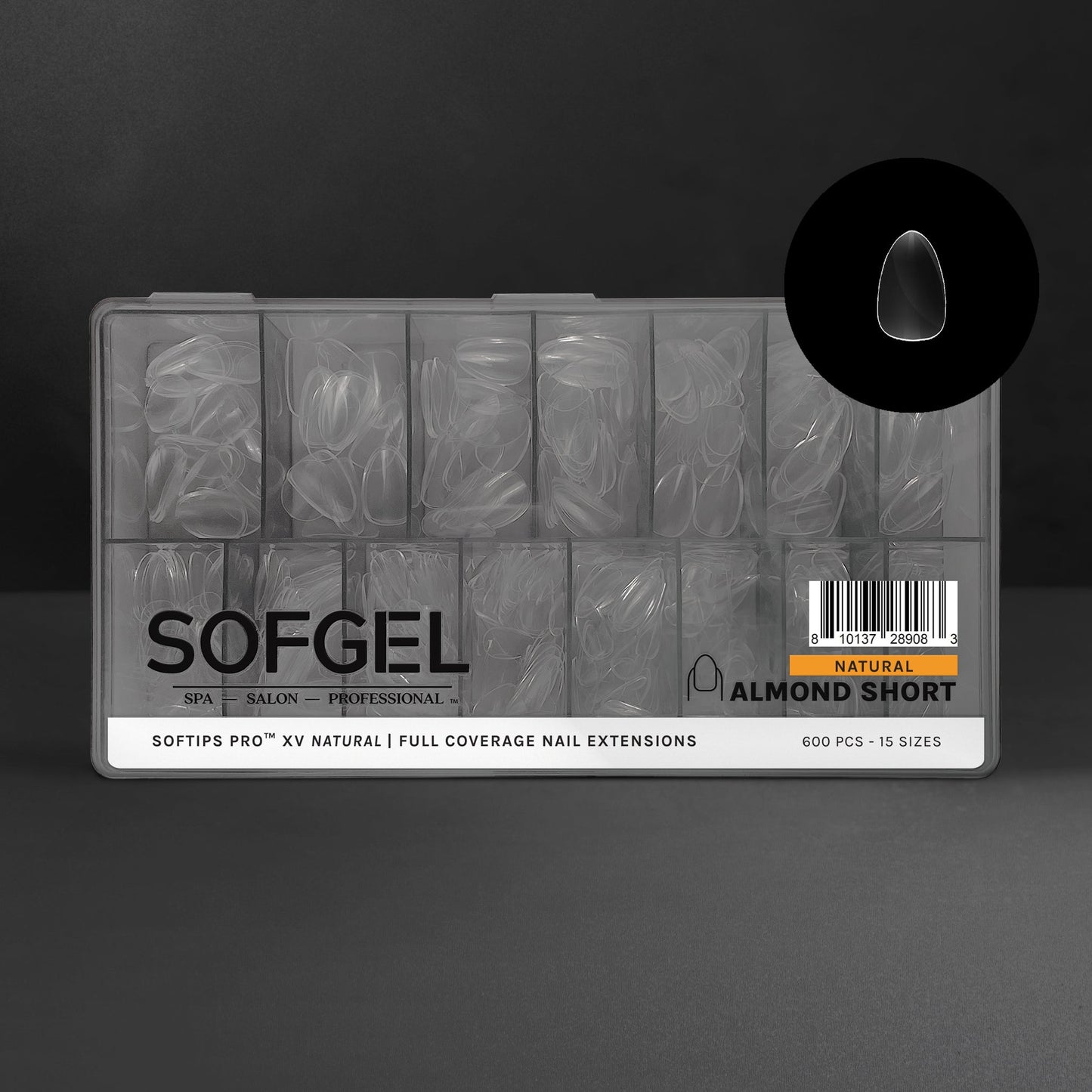 SOFTIPS PRO™ XV NATURAL - ALMOND SHORT
