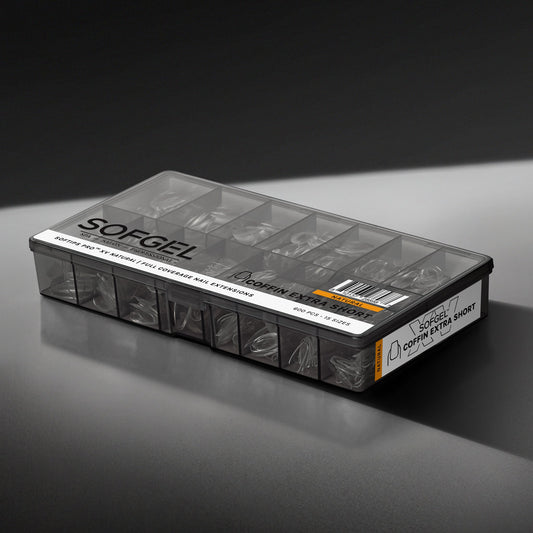 SOFTIPS PRO™ XV NATURAL - COFFIN EXTRA SHORT