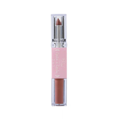 Combo de lápiz labial y brillo labial 2 en 1