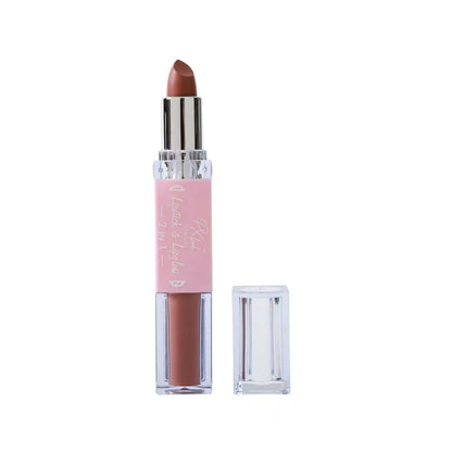 Combo de lápiz labial y brillo labial 2 en 1