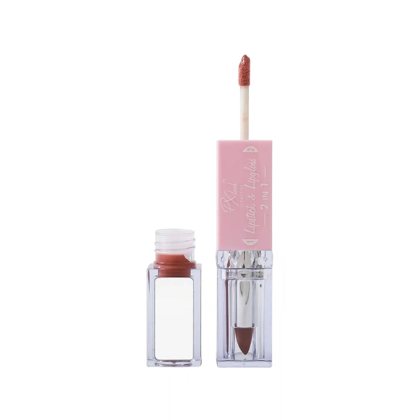 Combo de lápiz labial y brillo labial 2 en 1