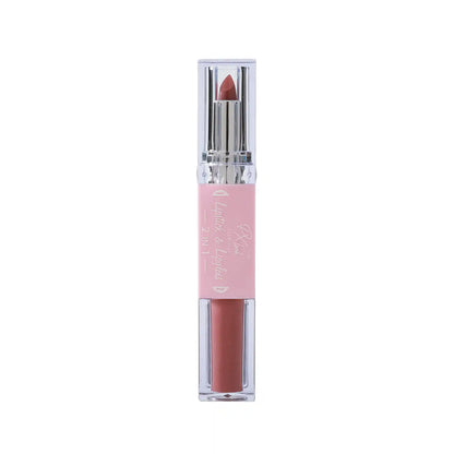 Combo de lápiz labial y brillo labial 2 en 1