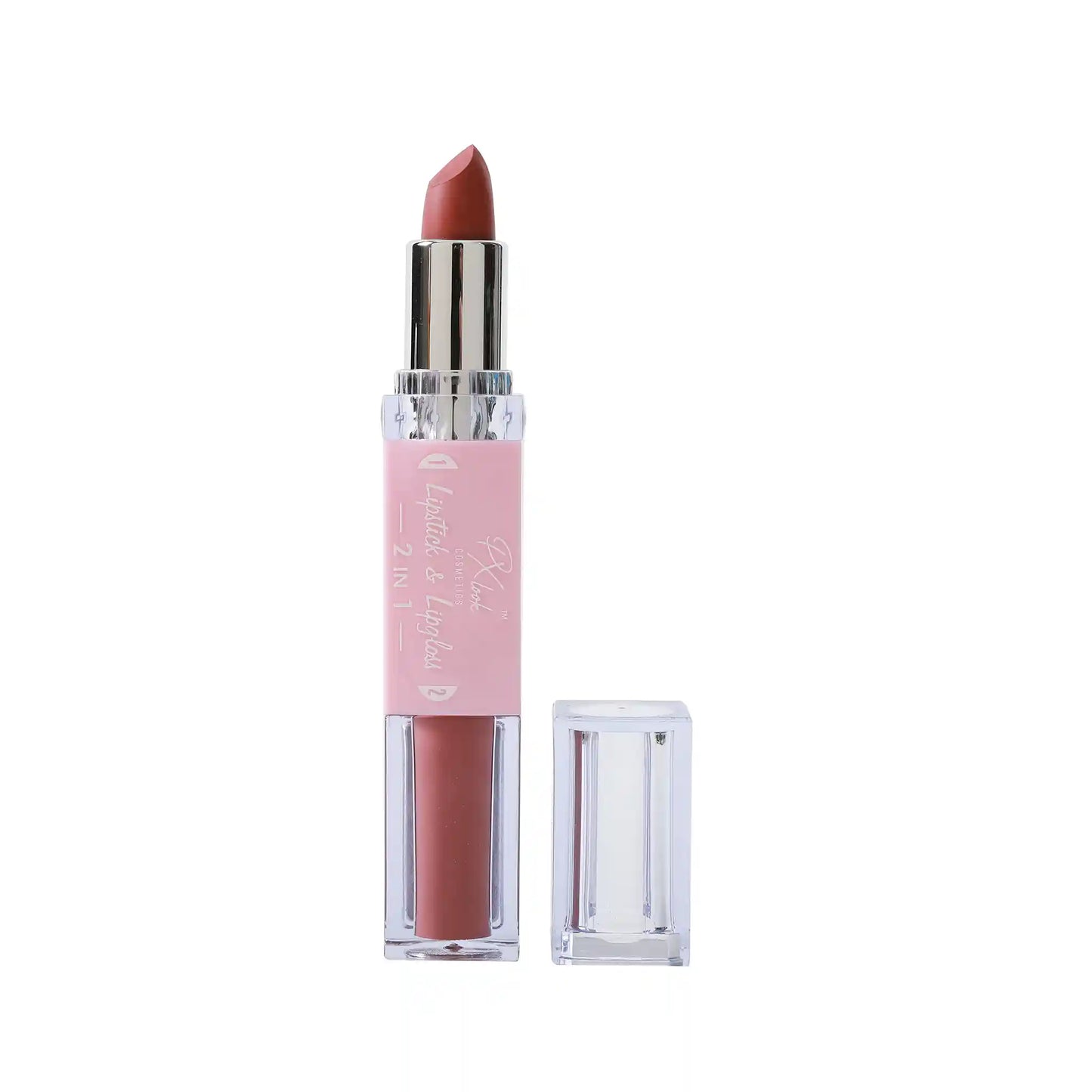 Combo de lápiz labial y brillo labial 2 en 1