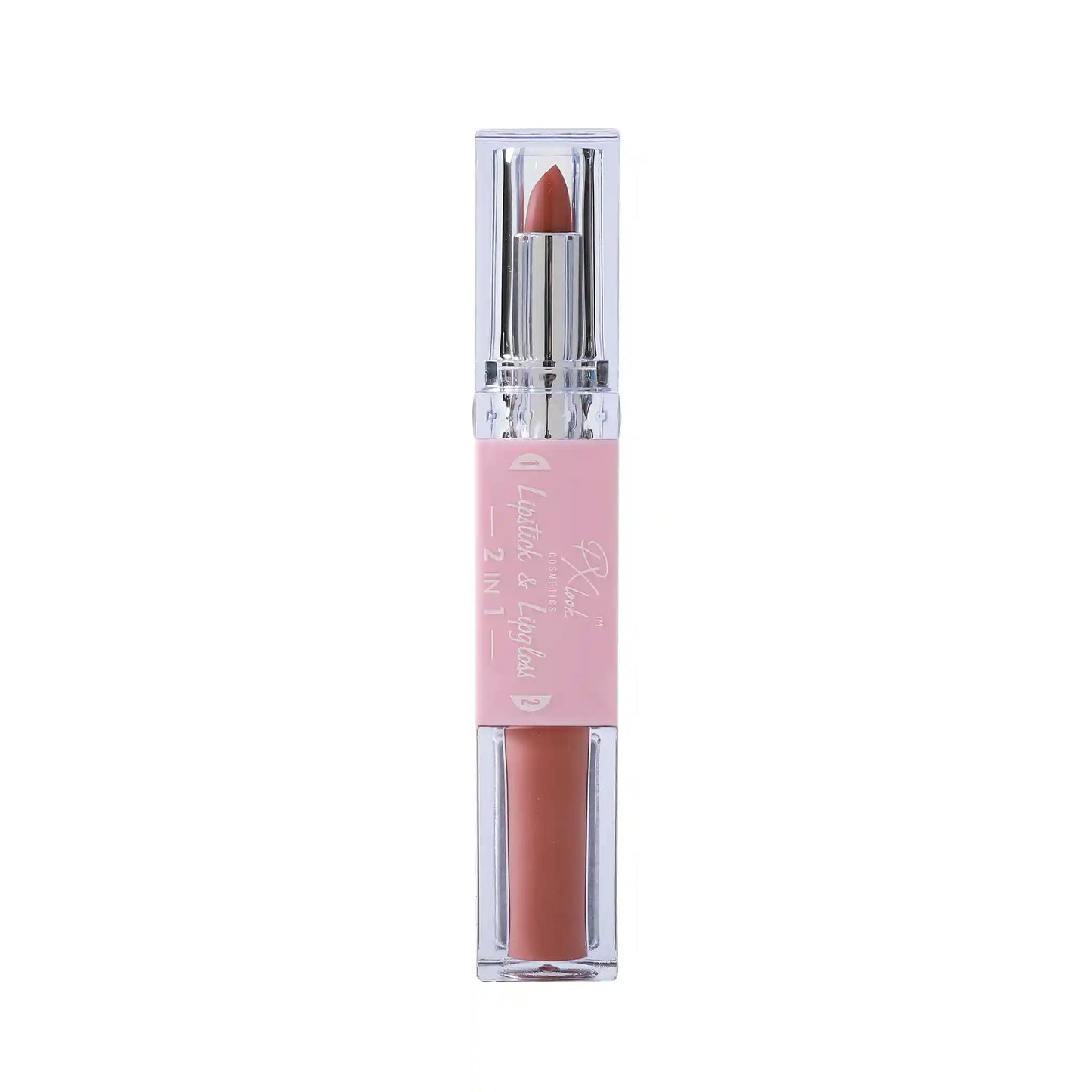 Combo de lápiz labial y brillo labial 2 en 1