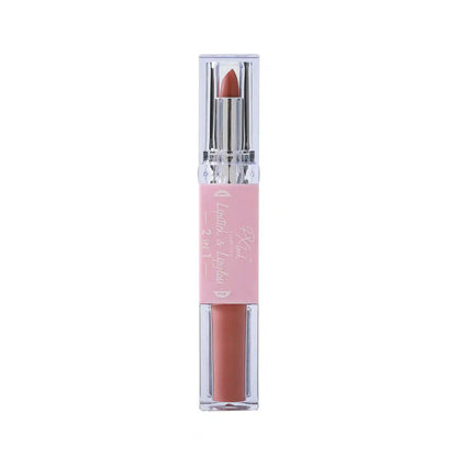 Combo de lápiz labial y brillo labial 2 en 1