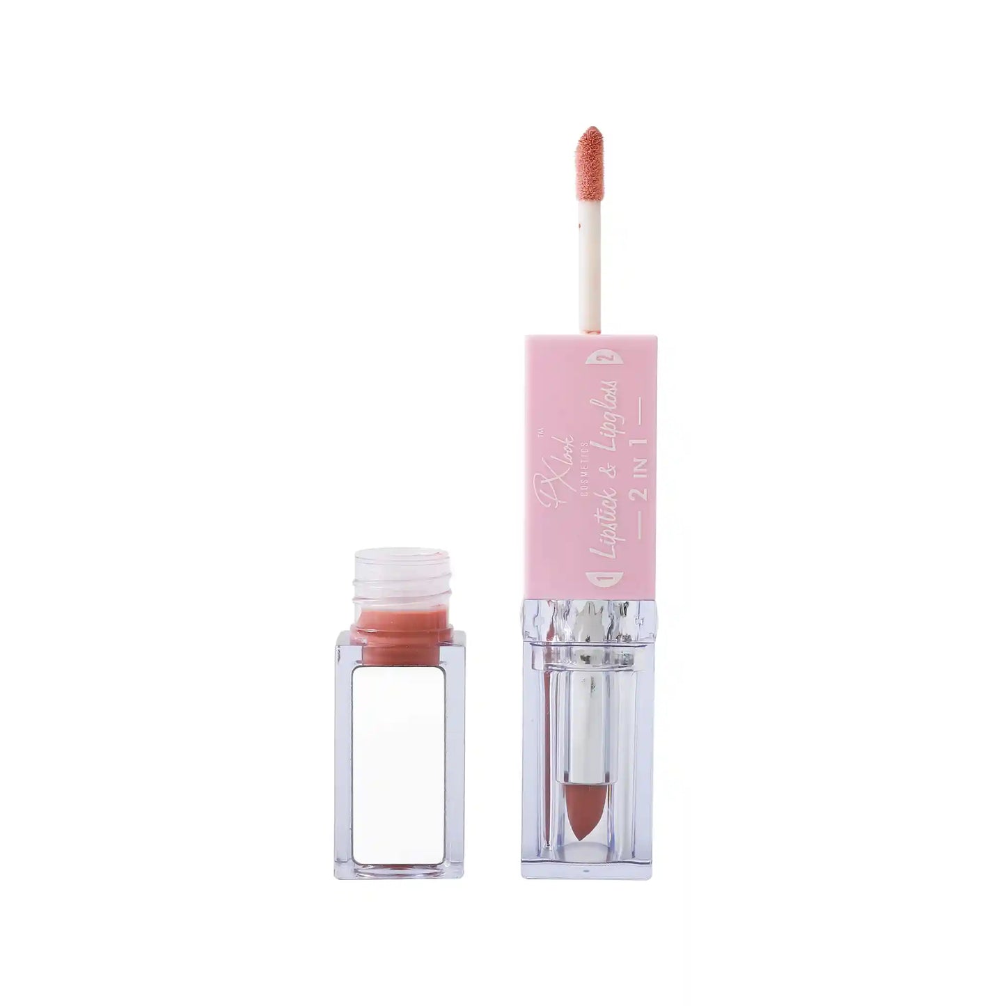 Combo de lápiz labial y brillo labial 2 en 1