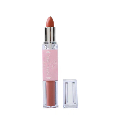 Combo de lápiz labial y brillo labial 2 en 1