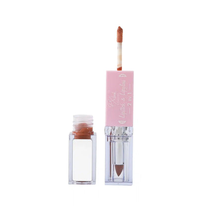 Combo de lápiz labial y brillo labial 2 en 1