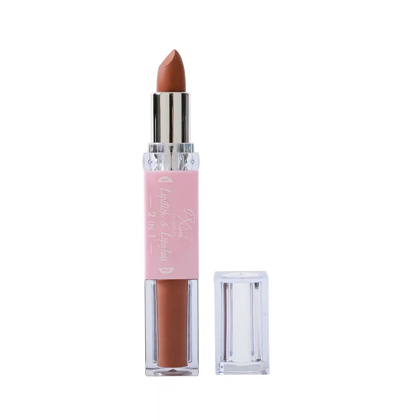 Combo de lápiz labial y brillo labial 2 en 1