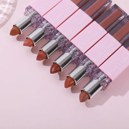Combo de lápiz labial y brillo labial 2 en 1