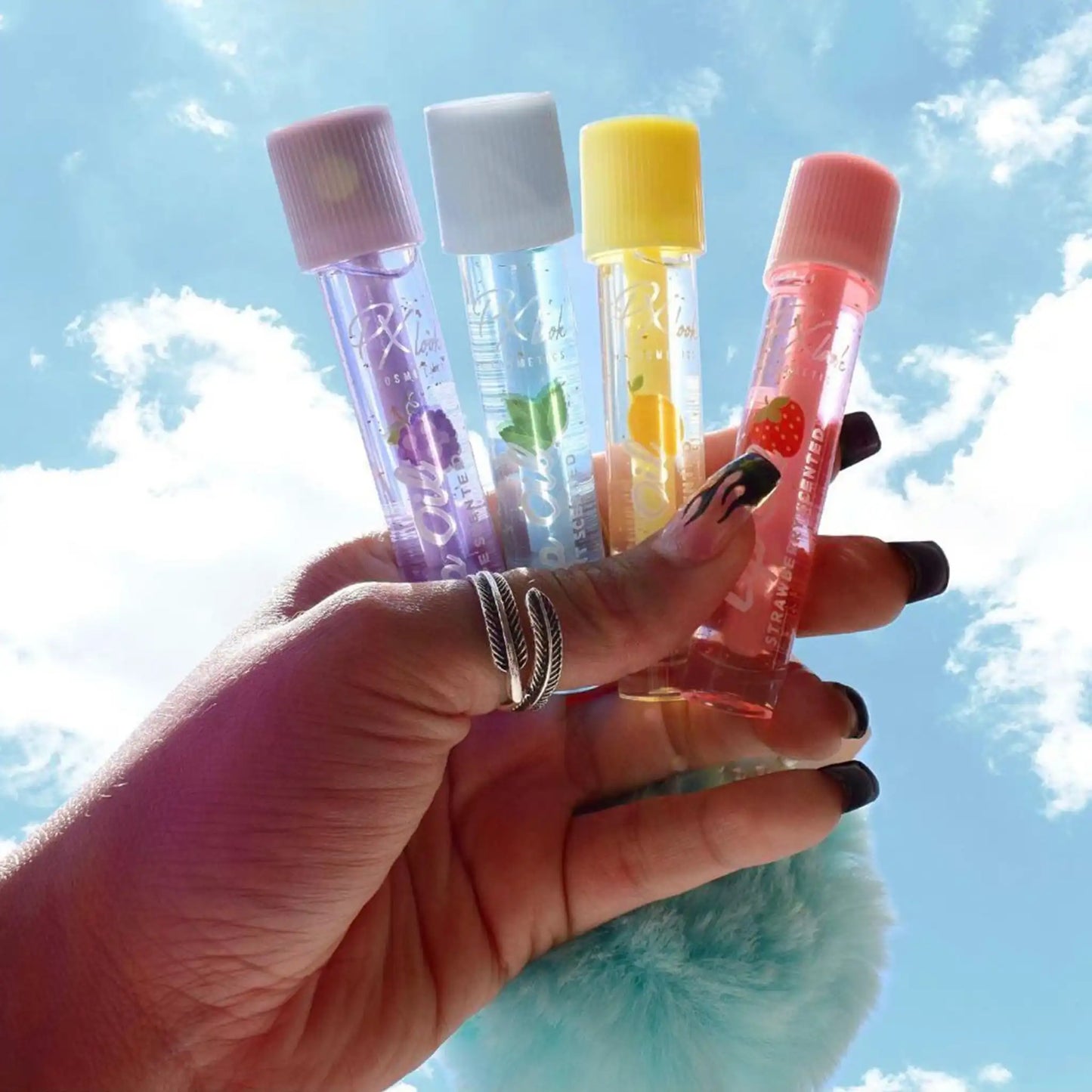 Aceite labial perfumado con sabor a fruta
