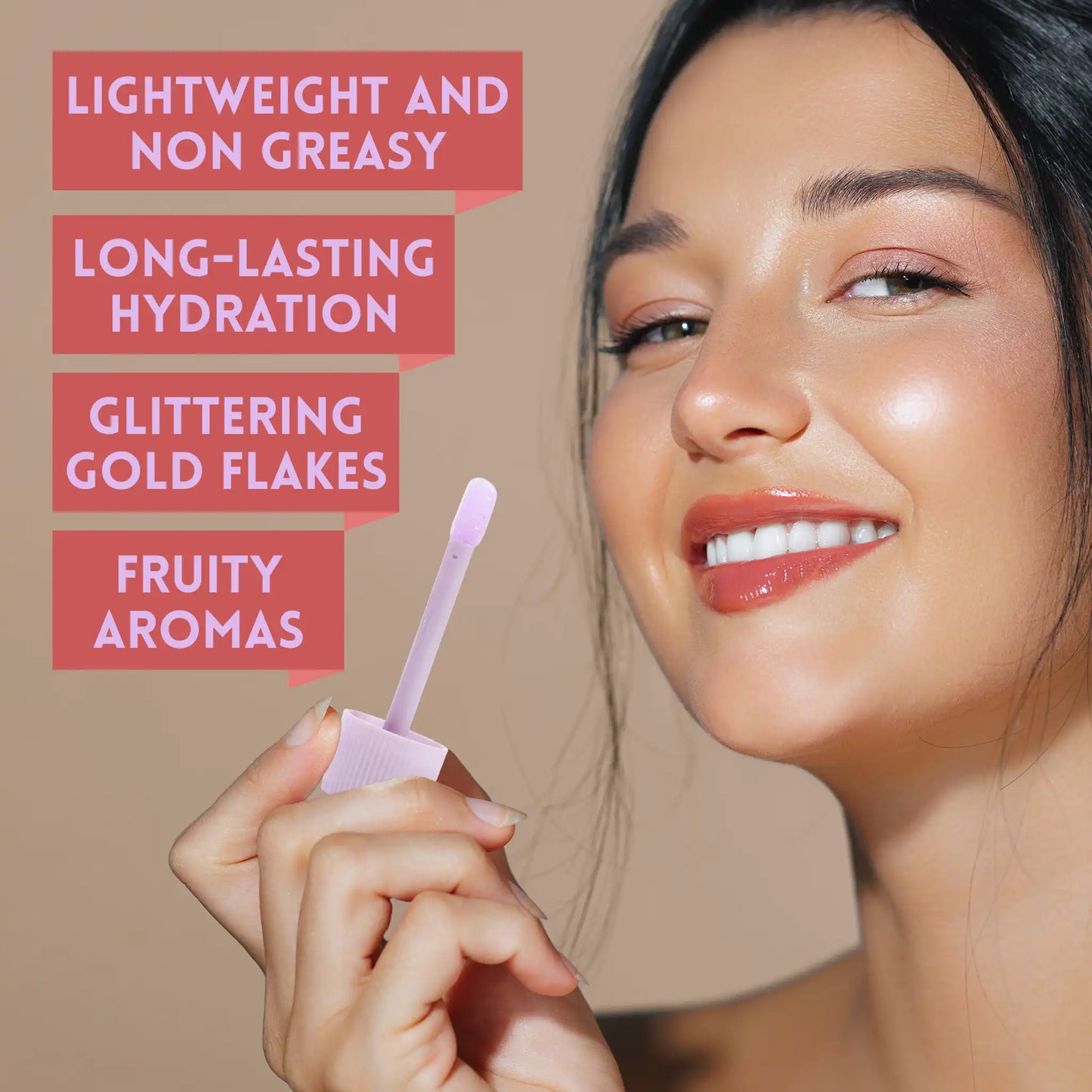 Aceite labial perfumado con sabor a fruta