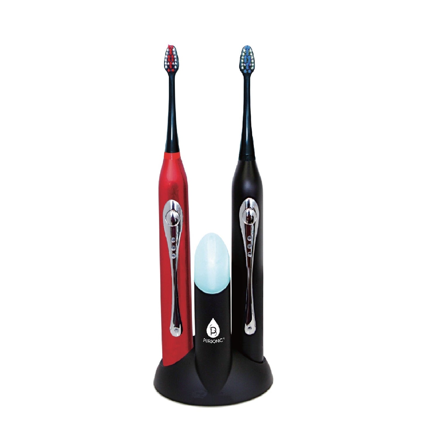 Dual Handle Electric Toothbrush with UV Sanitizer