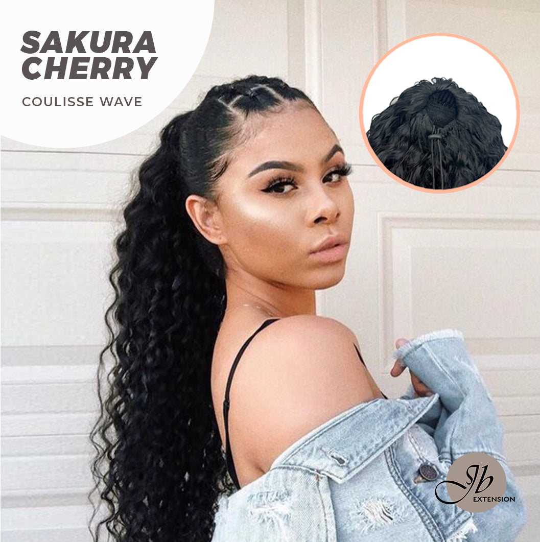 JBEXTENSION 22 Inches Ponytail Coulisse Wave SAKURA CHERRY