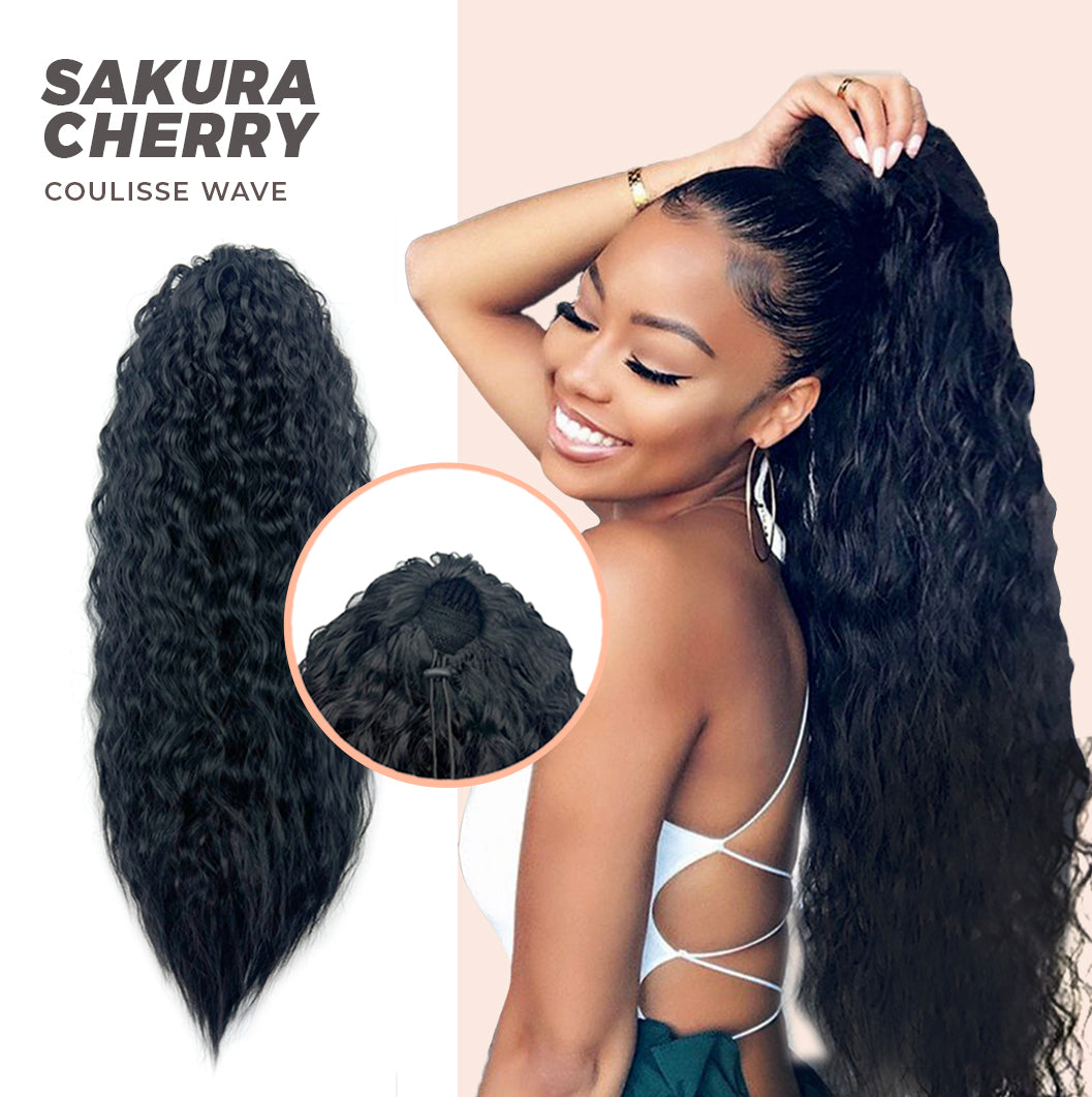 JBEXTENSION 22 Inches Ponytail Coulisse Wave SAKURA CHERRY