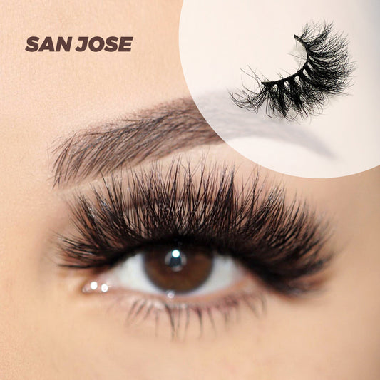 Cruelty Free High volume 3D Real Mink lashes SAN JOSE