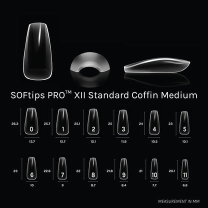 SOFTIPS PRO™ XII - Standard Coffin Medium