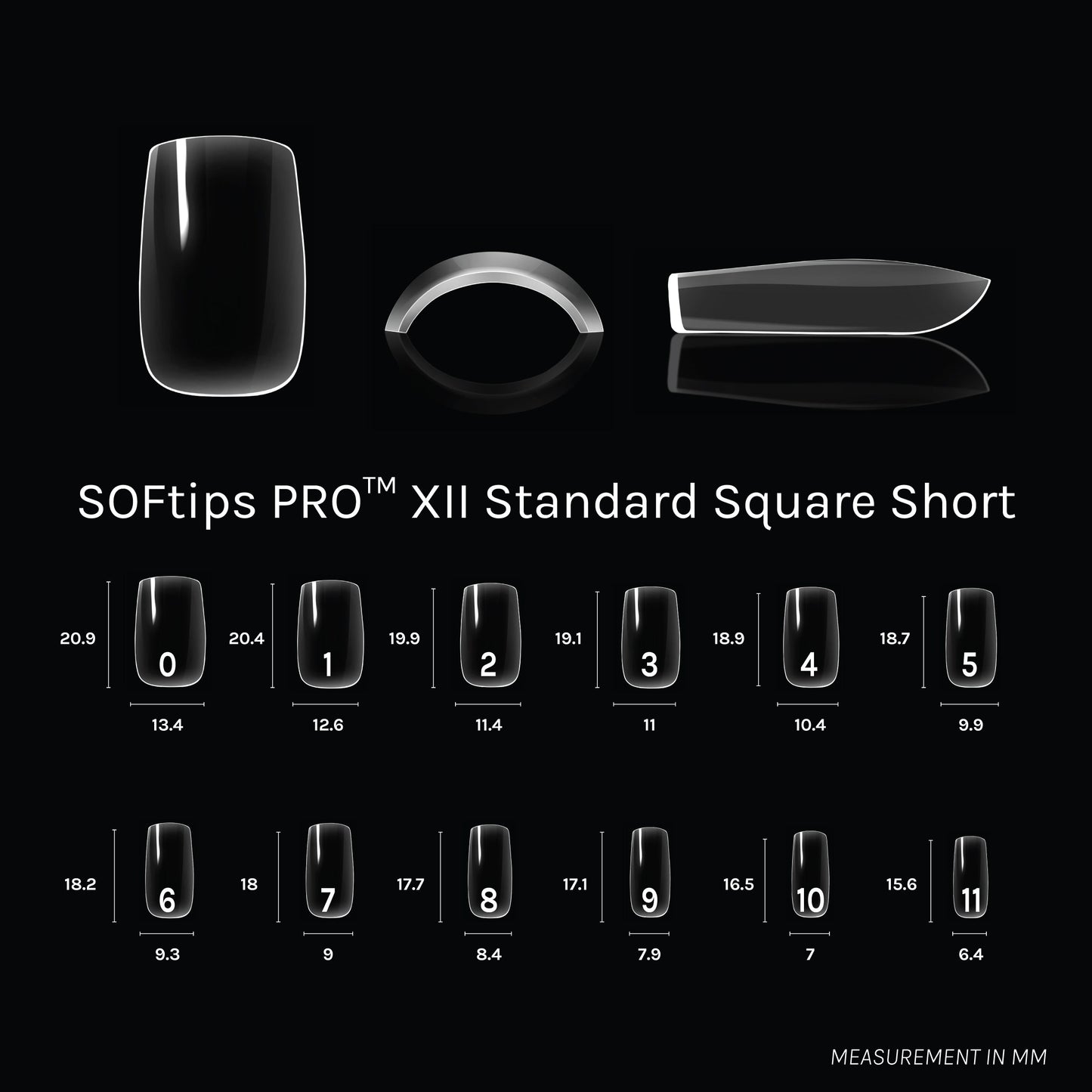 SOFTIPS PRO™ XII - Standard Square Short