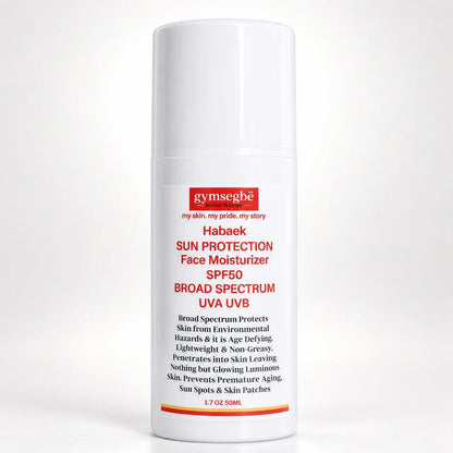 Habaek Sun Protection Face Moisturizer SPF50 | Peptides | Niacinamide