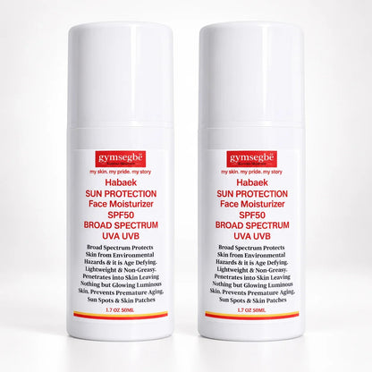 Habaek Sun Protection Face Moisturizer SPF50 | Peptides | Niacinamide