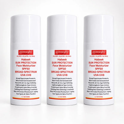 Habaek Sun Protection Face Moisturizer SPF50 | Peptides | Niacinamide