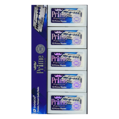 Dorco Prime Platinum Double Edge Razor Blades 100pk